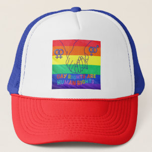 Gay have rights trucker hat