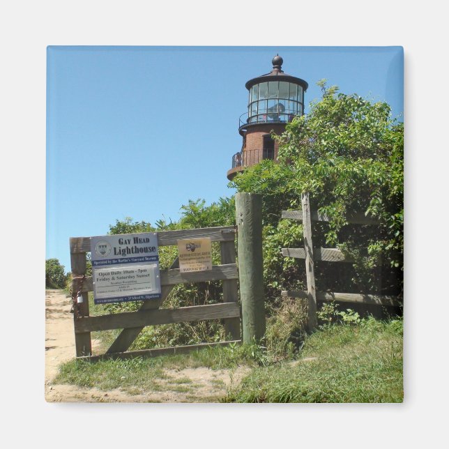 Gay Head Light House Marthas Vineyard Photo Magnet (Front)