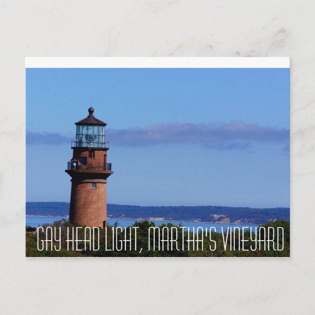 Gay Head Light Martha's Vineyard Postcard (Front)