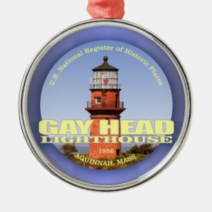 Gay Head Light Metal Ornament