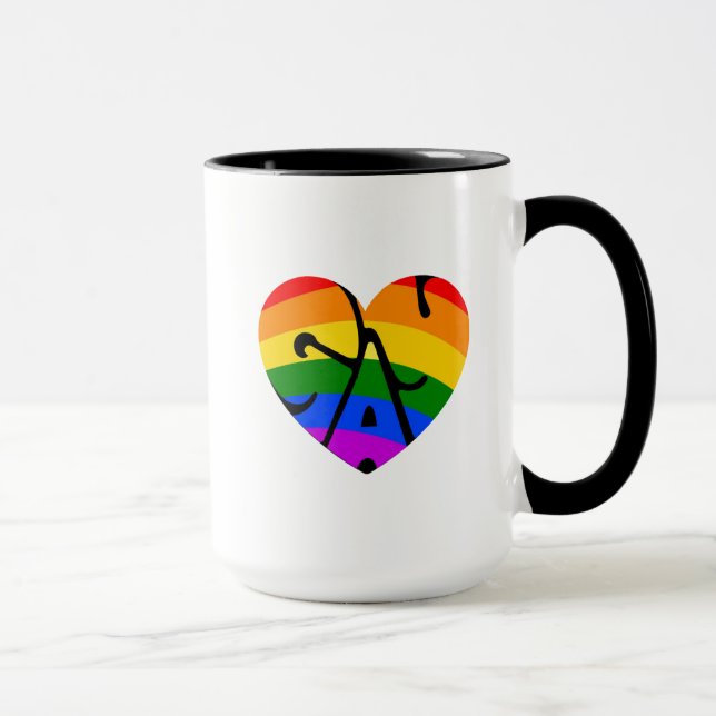 Gay Heart Mug (Right)