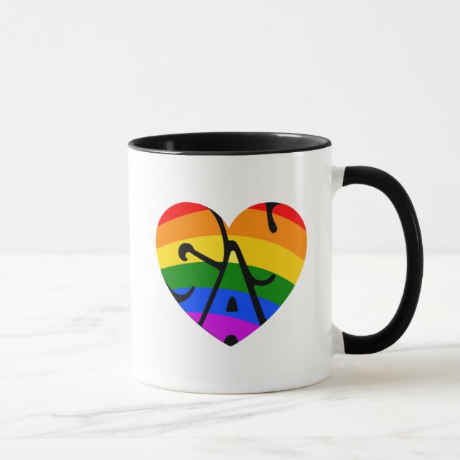 Gay Heart Mug (Right)