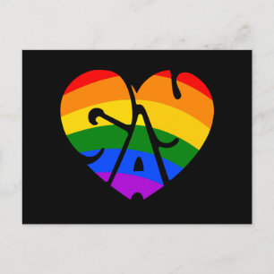 Gay Heart Postcard