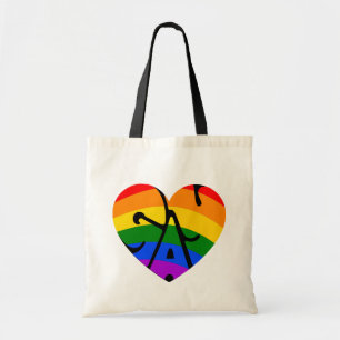Gay Heart Tote Bag