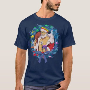 Gay Homo Santa Claus LGBTQ Pride Rainbow Xmas Chri T-Shirt