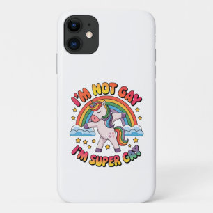 Gay Im Super Gay Sublimation-60681 Tri-Blend Shir iPhone 11 Case