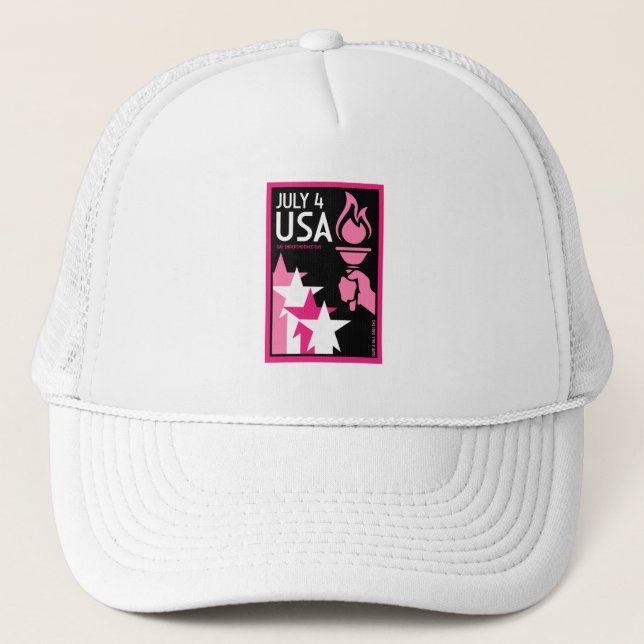 Gay Independence Day Trucker Hat (Front)