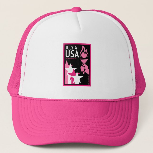 Gay Independence Day Trucker Hat (Front)