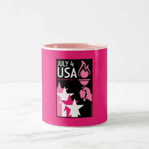 Gay Independence Day Two-Tone Coffee Mug