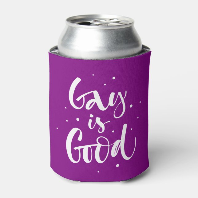 Gay is Good Can Cooler (Can Front)