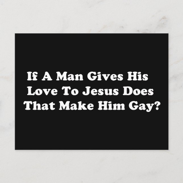 Gay Jesus Postcard (Front)