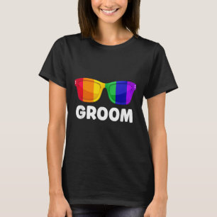 Gay Lesbian Bachelor Party Groom Wedding Tee Lgbt