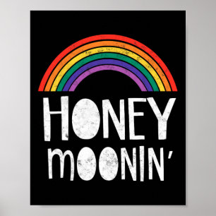 Gay Lesbian Just Married Wedding Party Tee Lgbt Ho Poster