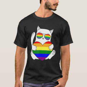 Gay Lesbian Lgbtq Cat Pride Month Csd Lgbt T-Shirt