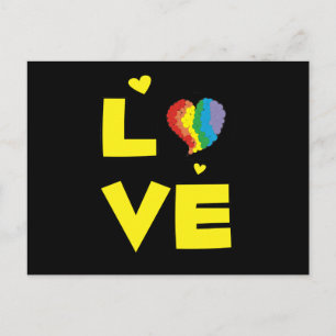 Gay Lesbian "Love" Pride Heart Gifts Postcard