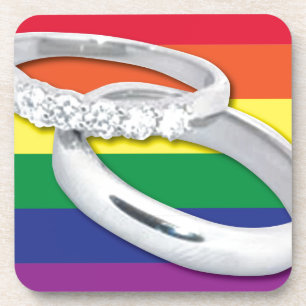 Gay Lesbian Wedding Coaster