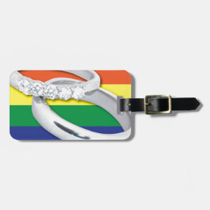 Gay Lesbian Wedding Luggage Tag