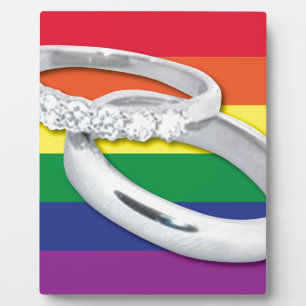 Gay Lesbian Wedding Plaque