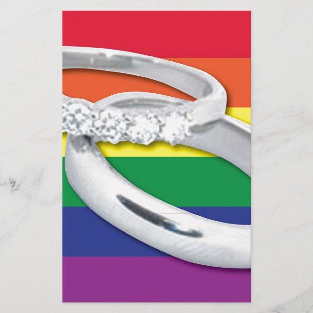 Gay Lesbian Wedding Stationery (Front)