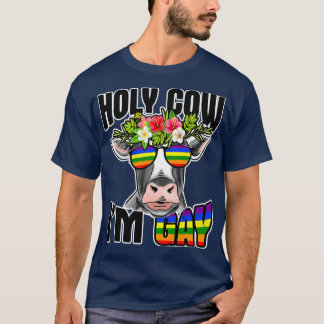 Gay Lgbt Cow Farmer Cow Animal Lover  T-Shirt