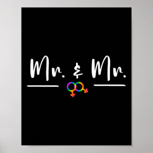 Gay Lgbt Wedding Party For Mr. And Mr. Honeymoon  Poster