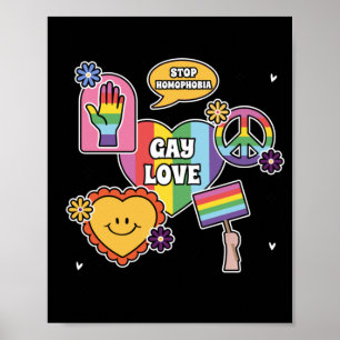 Gay love. Pride day. LGBT+Pride. Poster