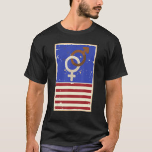 Gay Love Pride USA LGBTQ+ Cute Aesthetic T-Shirt