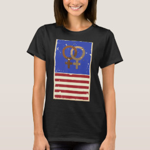 Gay Love USA Pride LGBTQ+ Cute Aesthetic T-Shirt