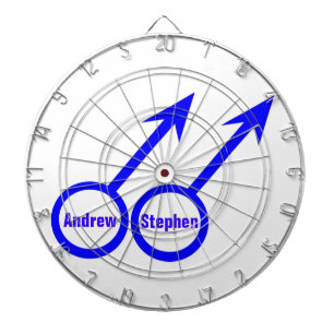 Gay Lovers Customisable Dartboard