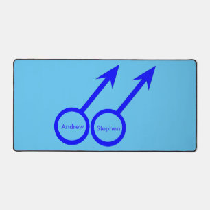 Gay Lovers Customisable Desk Mat
