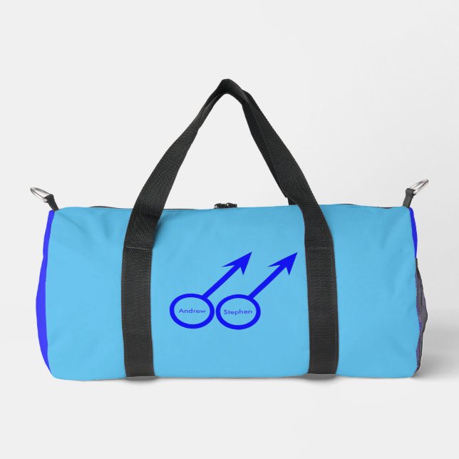Gay Lovers Customisable Duffle Bag (Front)