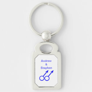 Gay Lovers Customisable Keychain