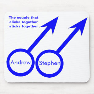 Gay Lovers Customisable Mousepad