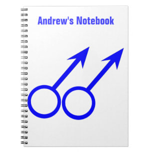 Gay Lovers Customisable Notebook