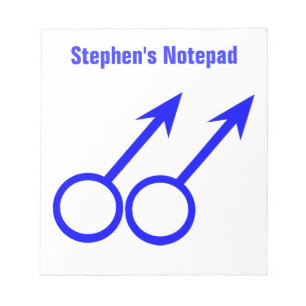 Gay Lovers Customisable Notepad