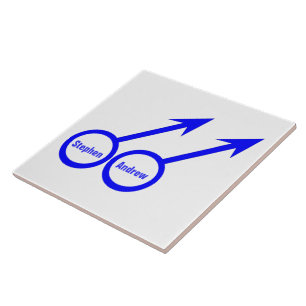 Gay Lovers Customisable Tile