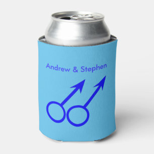 Gay Lovers Personalised Bottle Cooler