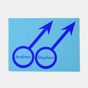 Gay Lovers Personalised Doormat