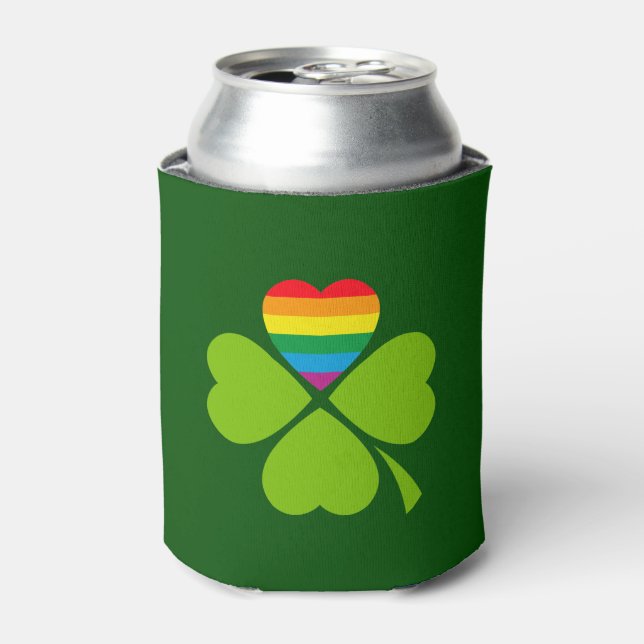 Gay Lucky Clover Can Cooler (Can Front)