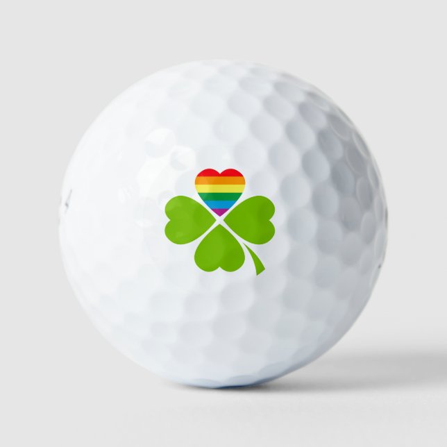 Gay Lucky Clover Golf Balls (Front)