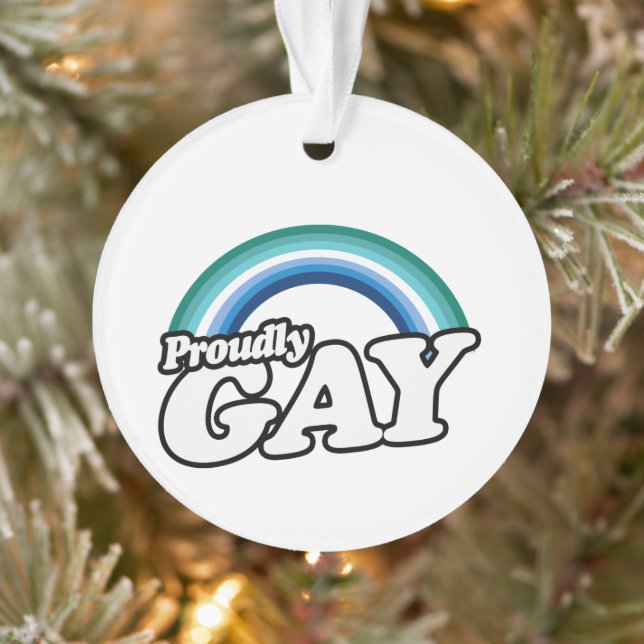 Gay Male and Proud Ornament (Tree)