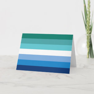 Gay Male Pride Flag Holiday Card