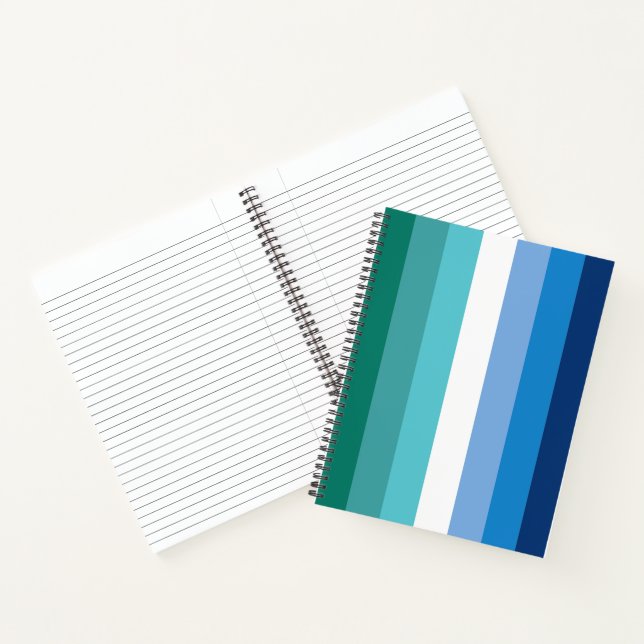 Gay Male Pride Flag Notebook (Inside)