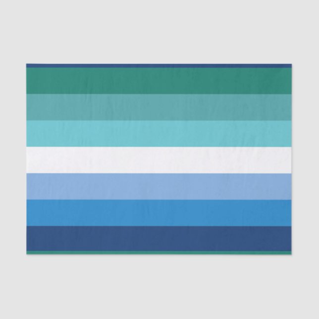 Gay Male Pride Flag Tissue Paper (Front)