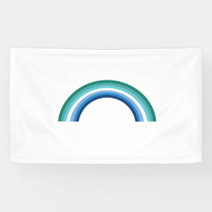Gay Male Rainbow Azure Banner