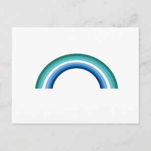 Gay Male Rainbow Azure Postcard