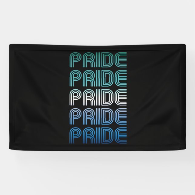 Gay Male Retro Pride Pride Banner (Horizontal)