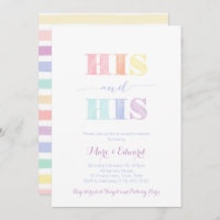 Gay Male Wedding Shower, LGBTQ rainbow