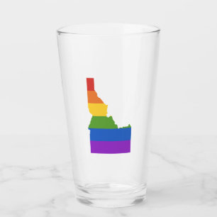 Gay Map of USA State of Idaho Glass