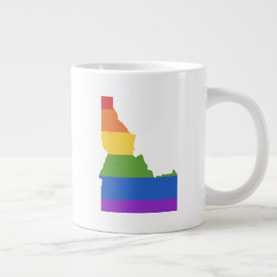 Gay Map of USA   State of Idaho Large Coffee Mug